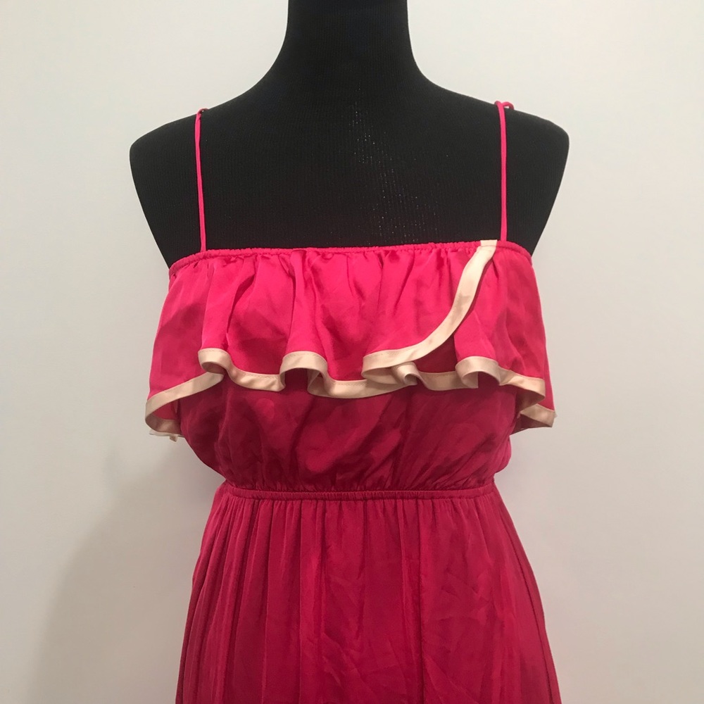 Arden B Pink Ruffled Dress - Picture 4 of 9